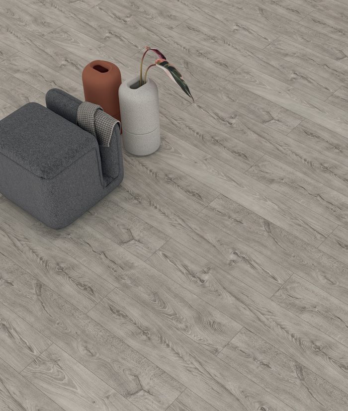 Laminatas GR. DANGA TIGRIS AC4 Click 8mm – Tamsiai pilkas
