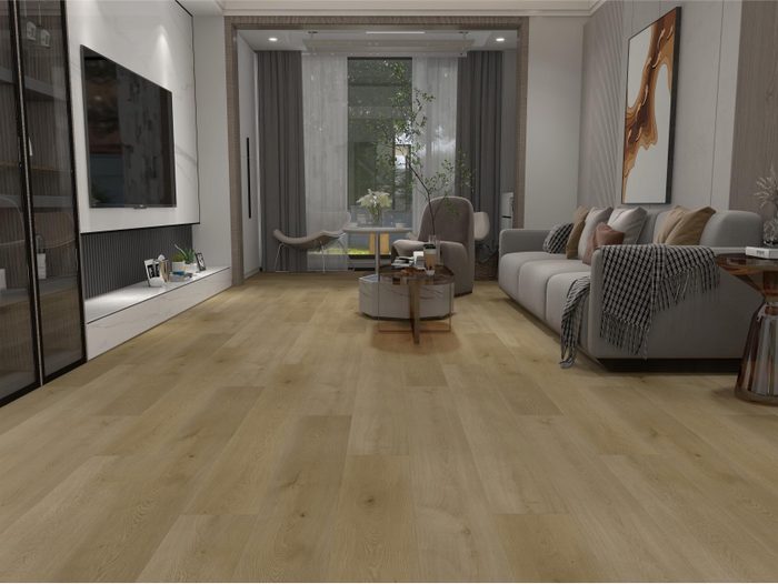 SPC grindų danga SENTAI ezLife+ V4 Oak Taragona su 1mm paklotu – Ruda