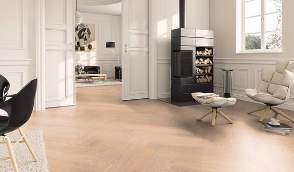 LVT danga PRO fishbone Oak Berlin MAT 749,3*149,9*2,5  – Pilkas